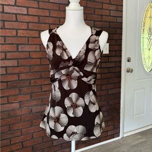 Vintage Floral‎ Beach Tank